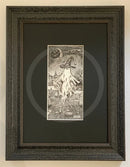 Beneath the Sheets; The Disturbing Tale of the Yorkshire Witch - Monochrome Edition - Framed 10x14” in Muse II Black
