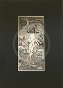 Beneath the Sheets; The Disturbing Tale of the Yorkshire Witch - Monochrome Edition - Mounted 10x14’’ - Mounted Print