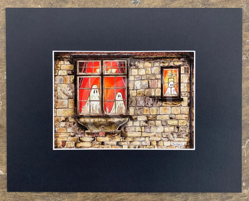 Beneath the Sheets; The Girl in the Window - Colour Edition mounted in black