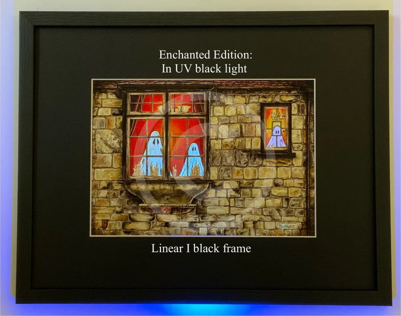 Beneath the Sheets; The Girl in the Window - Enchanted Edition Framed Small Linear I Black (A)