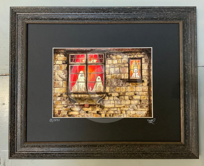 Beneath The Sheets; The Girl In Window - Enchanted Limited Edition; Ghostly Lights Framed Wide