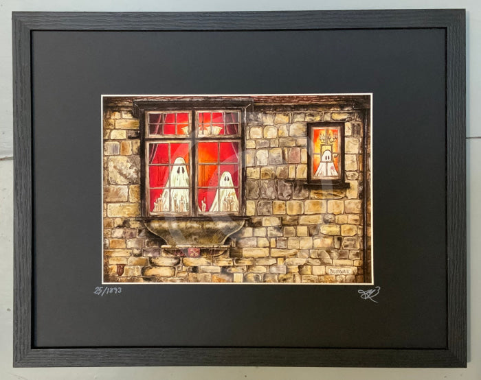 Beneath The Sheets; The Girl In Window - Enchanted Limited Edition; Ghostly Lights Framed Small