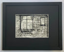 Beneath the Sheets; The Girl in the Window - Monochrome Edition Framed in small linear I black