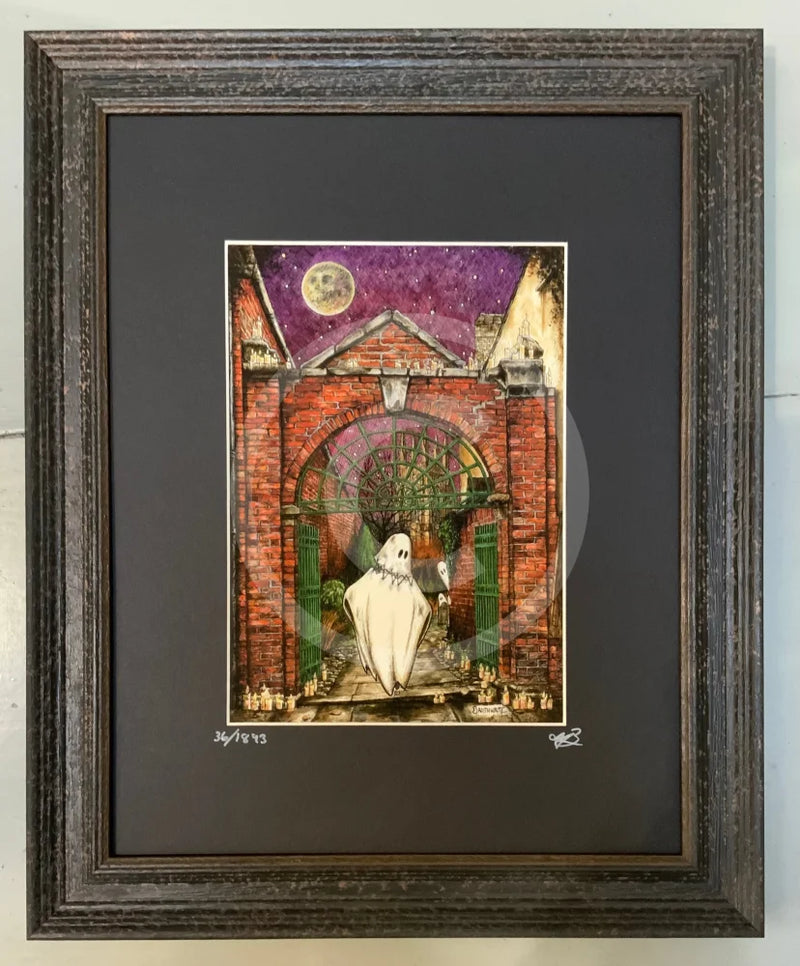 Beneath The Sheets; The Headless Horror - Enchanted Limited Edition Celestial Lights Framed Wide