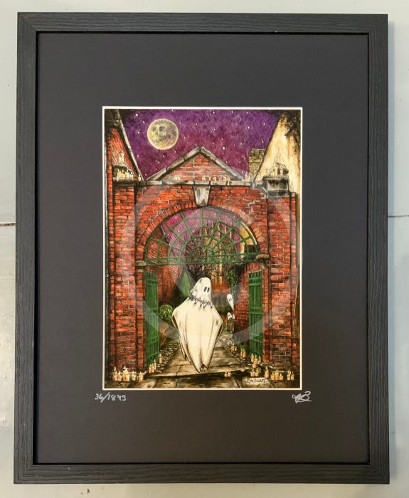Beneath The Sheets; The Headless Horror - Enchanted Limited Edition Celestial Lights Framed Small