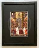Beneath the Sheets; The Legionary and the Lamplighter - Colour Edition - Framed 11x14” in Small Linear I Black (A)