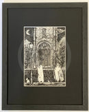 Beneath the Sheets; The Legionary & The Lamplighter - Monochrome Edition - Framed 11x14” in Small Linear I Black (A)