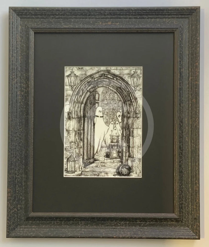 Beneath the Sheets; The Midnight Funeral - Monochrome Edition Framed in Muse II black 