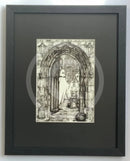 Beneath the Sheets; The Midnight Funeral - Monochrome Edition Framed in small linear I black