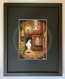 Beneath the Sheets; The Moonlight Visitor - Colour Edition- small black linear frame
