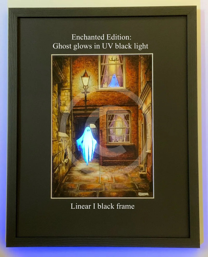 Beneath the Sheets; The Moonlight Visitor - Enchanted Edition Framed Small Linear I Black (A)