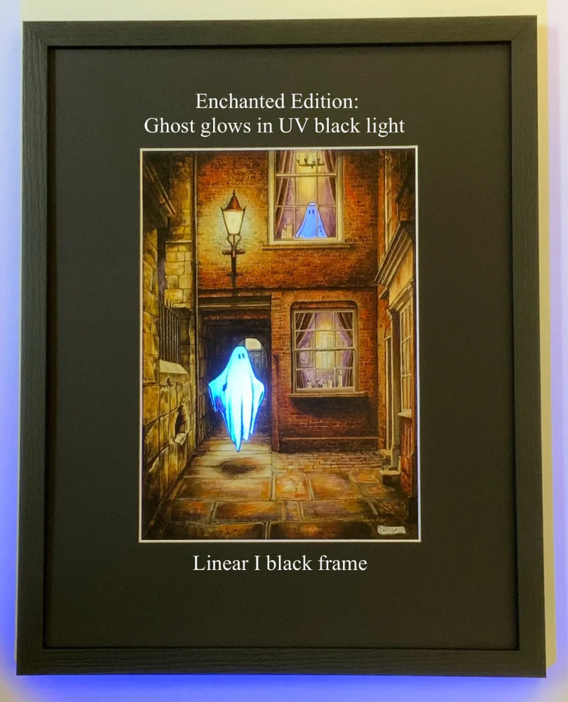 Beneath the Sheets; The Moonlight Visitor - Enchanted Edition Framed Small Linear I Black (A)