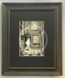 Beneath the Sheets; The Moonlight Visitor - Monochrome Edition Framed in Muse II Black (F)