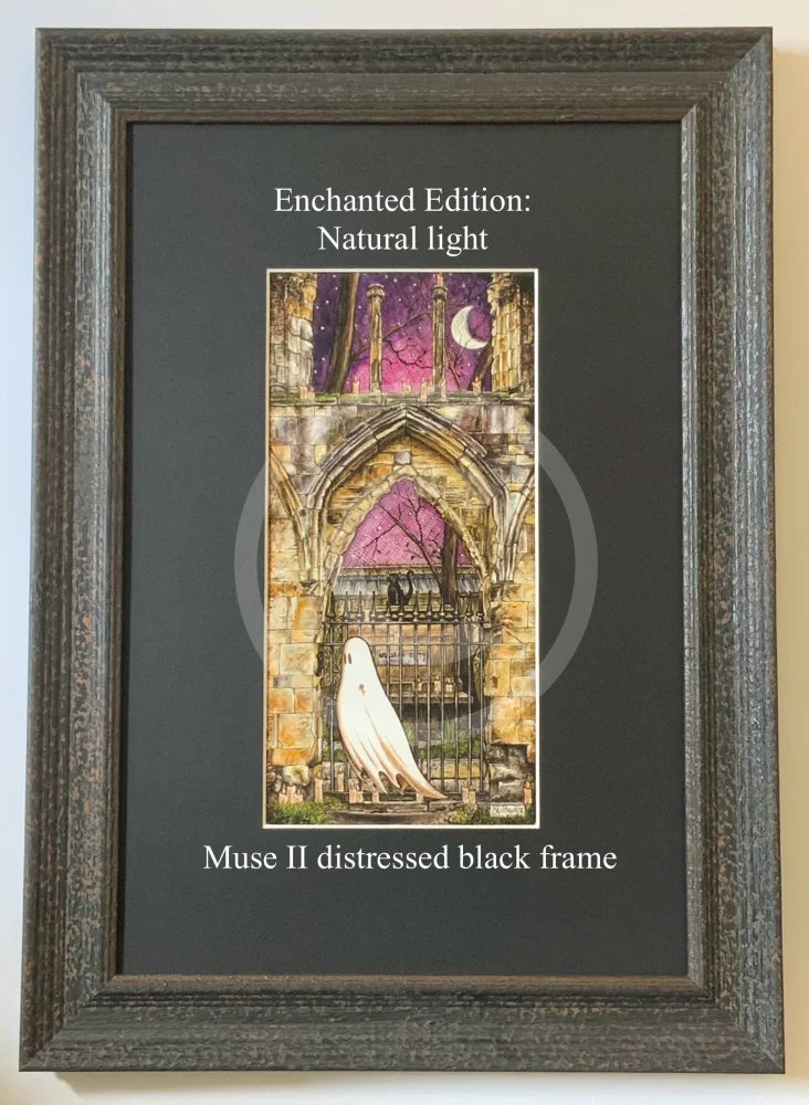 Beneath the Sheets; Quiet as a Nun - Enchanted Edition Mounted Embellished Print