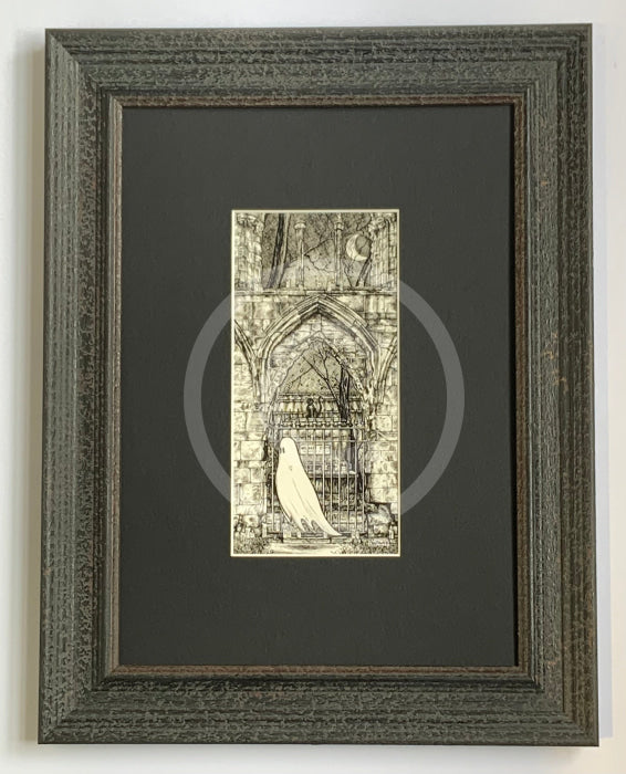 Beneath the Sheets; Quiet as a Nun - Monochrome Edition Framed in muse II black