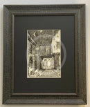 Beneath the Sheets; The Screaming Orphans of Bedern (detail) - Monochrome Edition Framed in muse II black