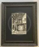 Beneath the Sheets; The Screaming Orphans of Bedern (detail) - Monochrome Edition Framed in muse II black