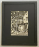 Beneath the Sheets; The Screaming Orphans of Bedern (detail) - Monochrome Edition Framed in small linear I black