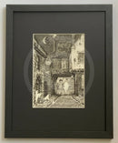 Beneath the Sheets; The Screaming Orphans of Bedern (detail) - Monochrome Edition Framed in small linear I black
