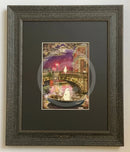 Beneath the Sheets; The Shrouded Lady and the Night Fisherman - Colour Edition Framed in Muse II Distressed black