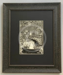 Beneath the Sheets; The Shrouded Lady and the Night Fisherman - Monochrome Edition Framed 11x14” in Muse II Black (F)