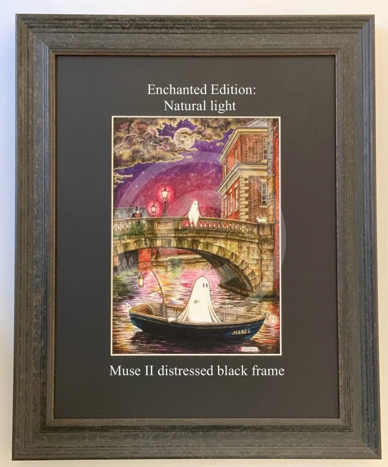 Beneath the Sheets; The Shrouded Lady & The Night Fisherman - Enchanted Edition Mounted Embellished Print