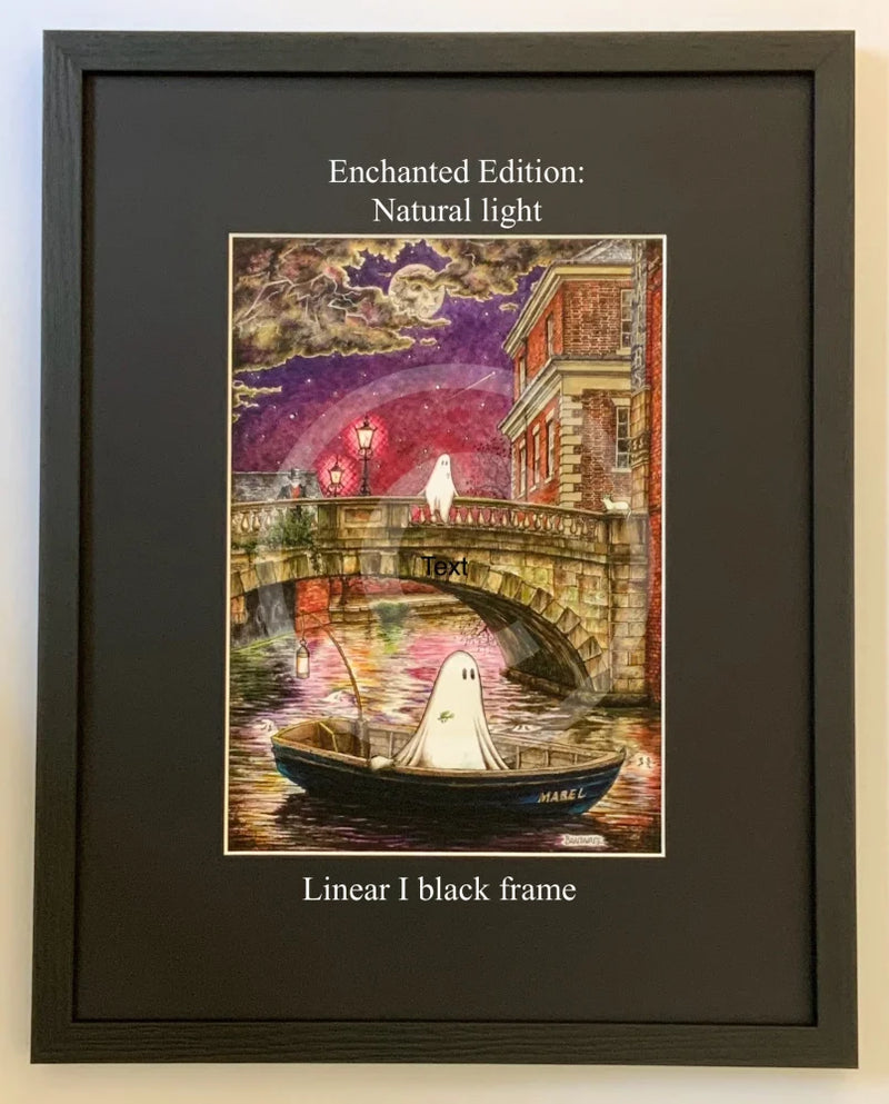 Beneath the Sheets; The Shrouded Lady & The Night Fisherman - Enchanted Edition Mounted Embellished Print