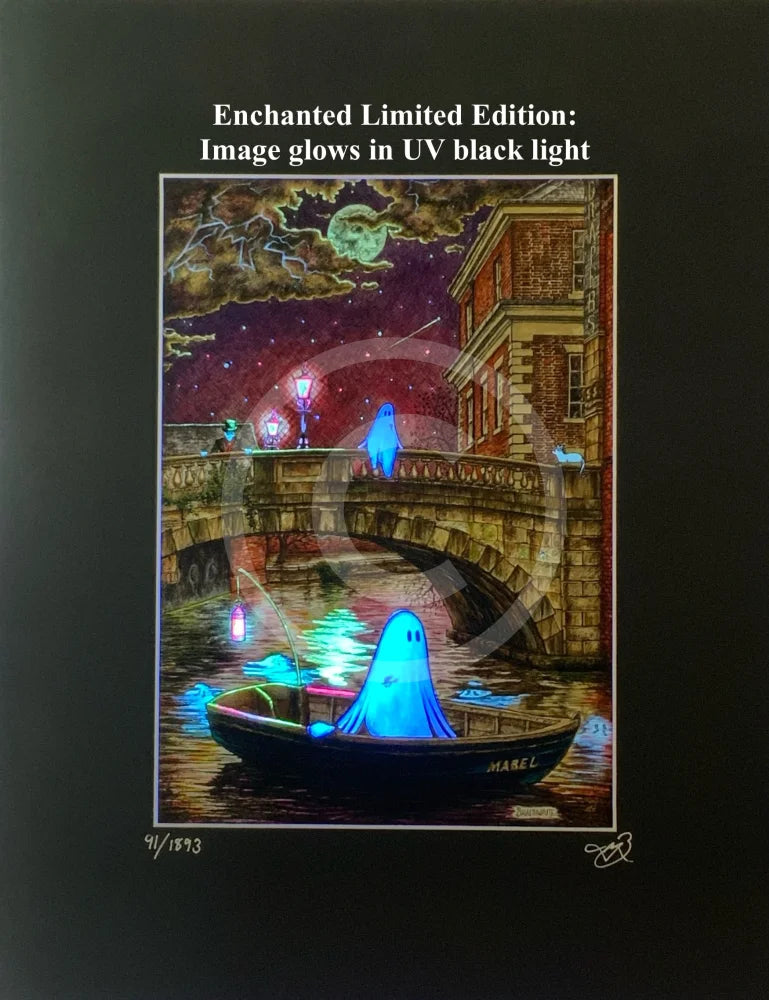 Beneath the Sheets; The Shrouded Lady & The Night Fisherman - Enchanted Limited Edition - Celestial Lights Mounted