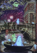 Beneath the Sheets; The Shrouded Lady & The Night Fisherman - Enchanted Limited Edition - Celestial Lights Mounted