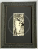  Beneath the Sheets;  Stand and Deliver - Monochrome Edition. This black and white ghost art print features the lawless spirit of the notorious highwayman Dick Turpin wielding his smoking musket, guarding his grave in the historic haunted City of York. By M.J Braithwaite.  Framed in muse II Distressed black. By M.J Braithwaite.