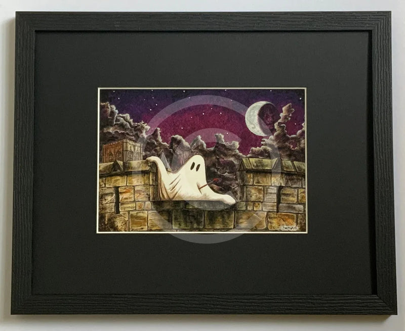 Beneath the Sheets; Vengeful Exploits - Colour Edition Art Print framed in small linear I black