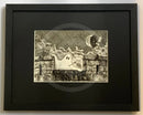 Beneath the Sheets; Vengeful Exploits - Monochrome Edition Framed in small linear I black