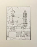 Betty's Travels Black & White Print: London by Mark Braithwaite
