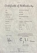 Bill Tolley Signed Limited Edition, Onwards & Upwards SECONDARY MARKET Certificate