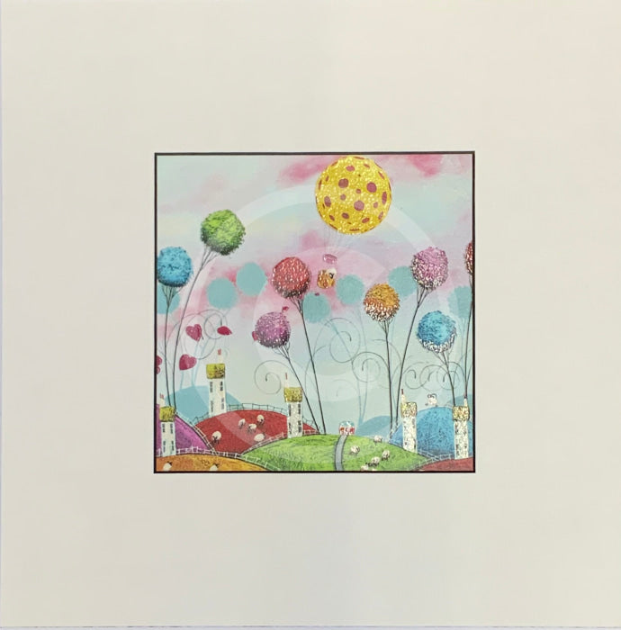 Bird's Eye Ewe by Dale Bowen, Hot Air Balloon Print