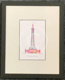Blackpool Tower Print by Ilona Drew