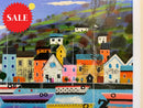 Bobbing About ORIGINAL Mixed Media Painting by Sue Elswick Detail