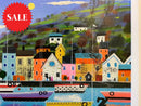 Bobbing About ORIGINAL Mixed Media Painting by Sue Elswick Detail