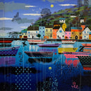 Bobbing About ORIGINAL Mixed Media Painting by Sue Elswick