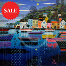 Bobbing About ORIGINAL Mixed Media Painting by Sue Elswick