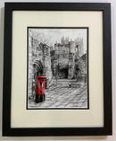The Last Post, Bootham Bar FRAMED by Mark Braithwaite 24x30cm