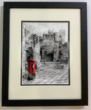 The Last Post, Bootham Bar FRAMED by Mark Braithwaite 24x30cm