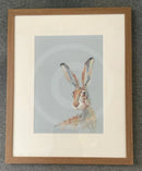 Bright Eyed by Nicky Litchfield - Framed in WH Large Block Warm Brown (C)