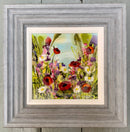 Bumblebee Summer II (10x10") ORIGINAL PAINTING by Rozanne Bell