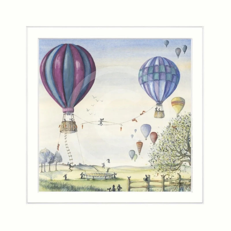 Bunny Balance By Catherine Stephenson Mounted Miniature