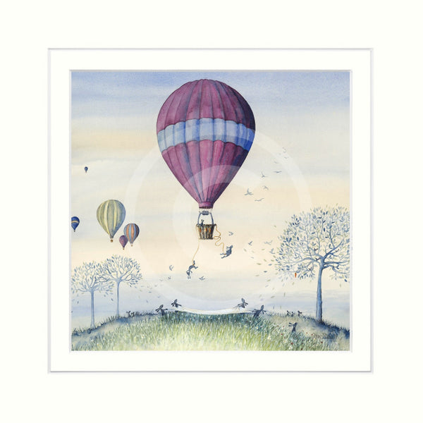Bunny Bungee By Catherine Stephenson Mounted Miniature