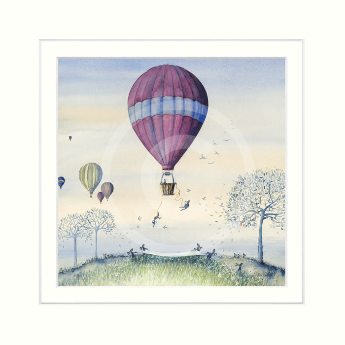 Bunny Bungee By Catherine Stephenson Mounted Miniature