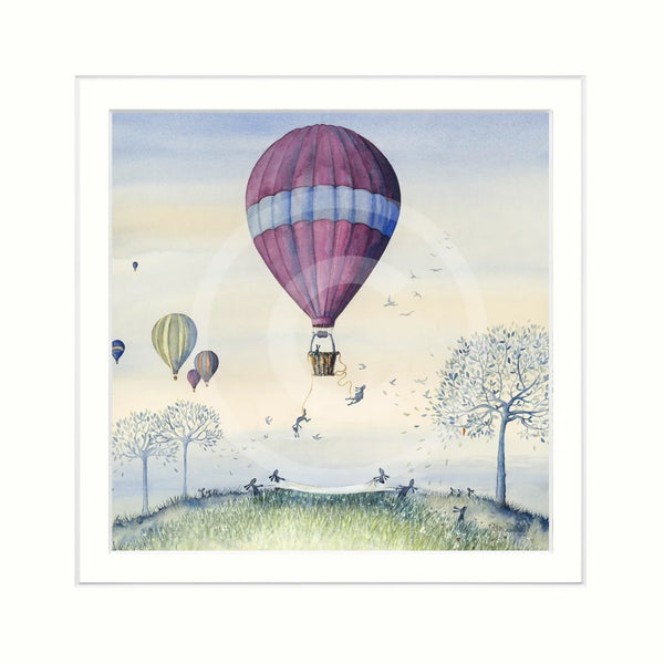 Bunny Bungee By Catherine Stephenson Mounted Miniature