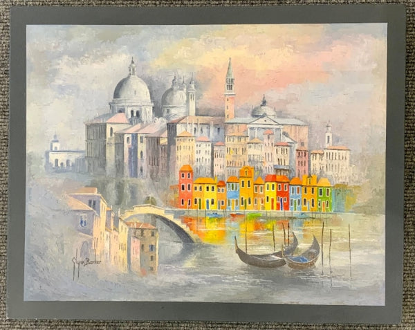 Burano, Venice - ORIGINAL Oil on Canvas by Glynn Barker