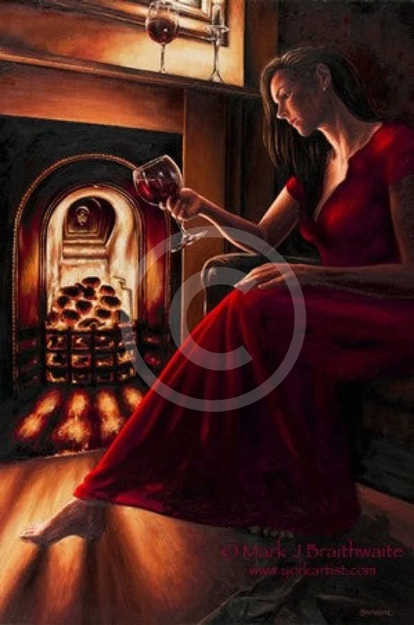 Burgundy by Firelight by Mark Braithwaite